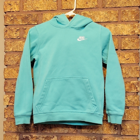 Nike Other - Nike Kids Turquoise Pullover Hoodie Sweatshrit Size Medium Casual Athletic